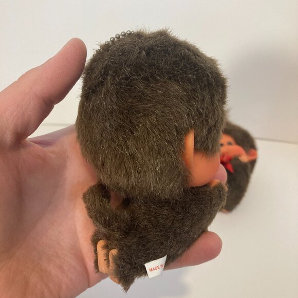 Monchhichi Keychain Water Tube Pair Sekiguchi Doll Toy Plush Japanese Monkey - Picture 3 of 14